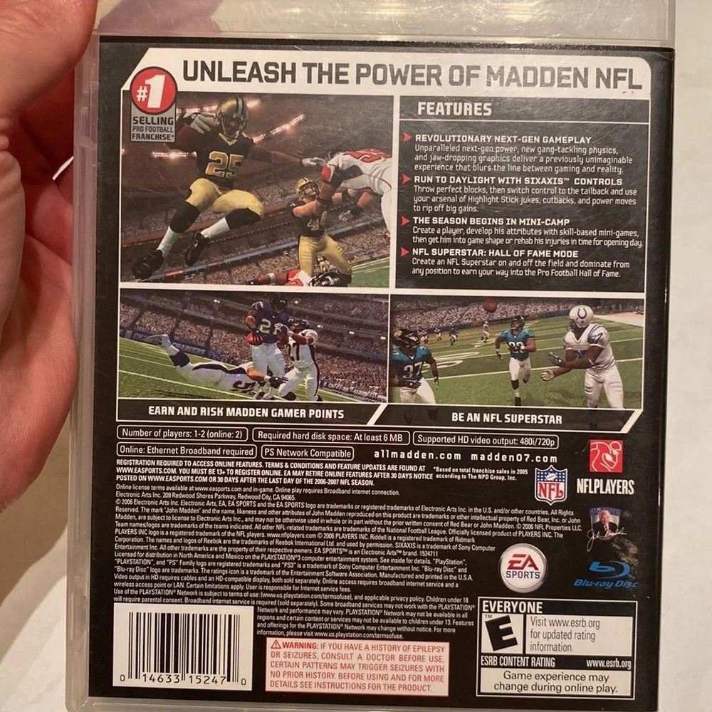 PlayStation 3 NCAA Football 2011 Madden NFL / Tiger Woods PGA Tour 2007 PS3 game